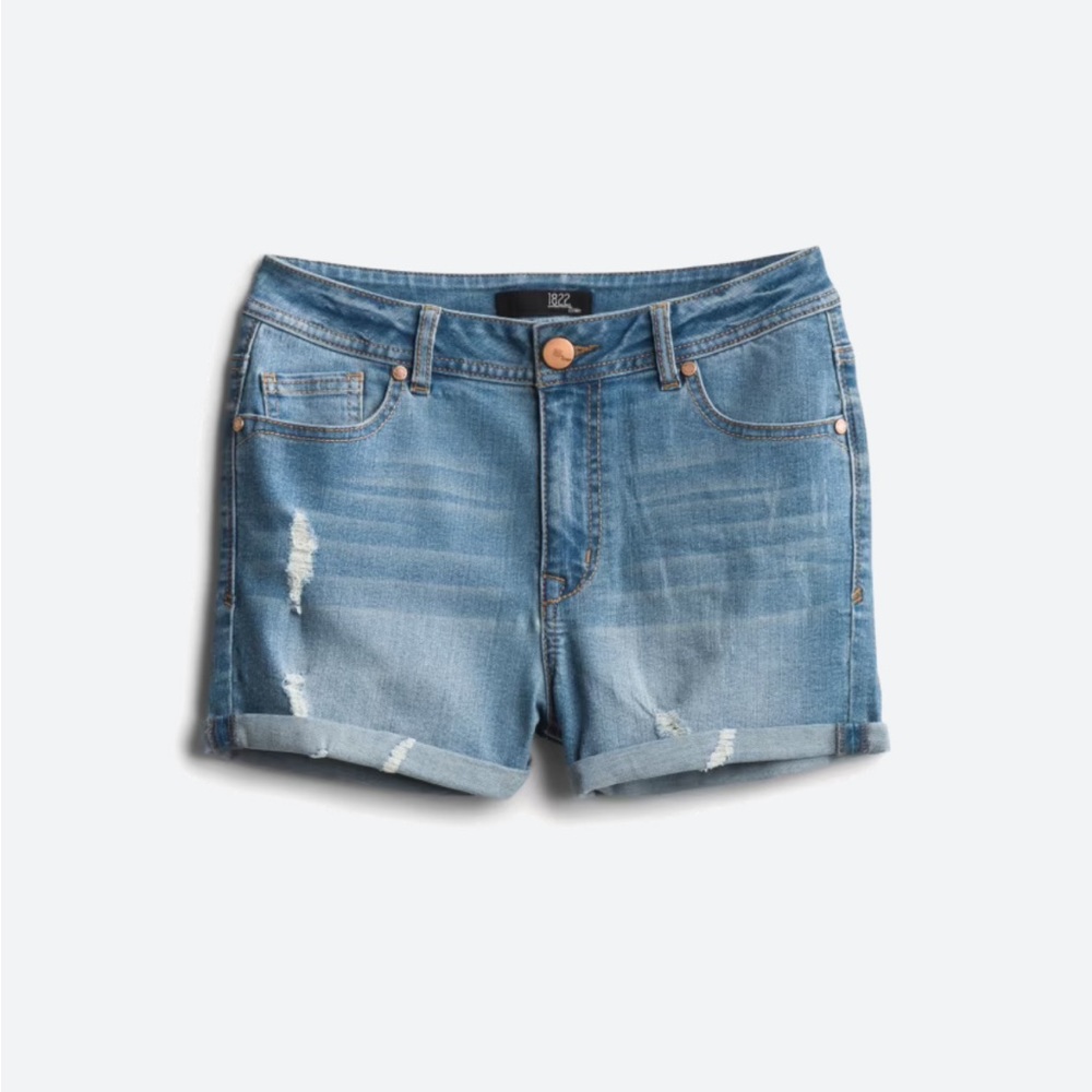 1822 Denim Lani Heritage High Rise Rolled Short